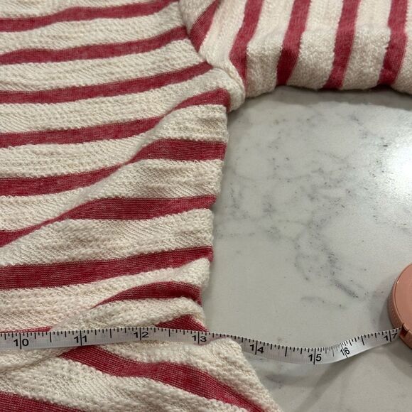 NWT Free People All I Want Is You Mini Dress Red Cream Striped Size Small - Picture 7 of 8